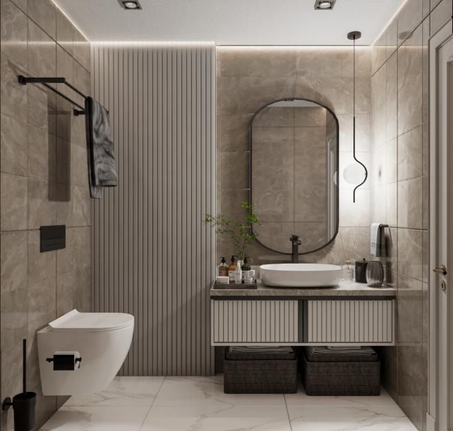 Вилла 5+2 с видом на море в Бодрум