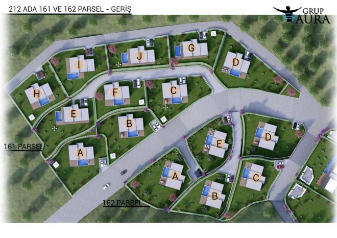Вилла 3+1 с видом на море в Бодрум