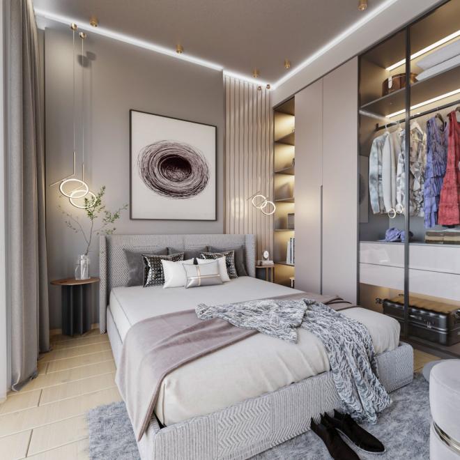 Вилла 3+1 с видом на море в Бодрум