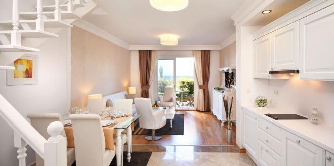 Квартира 2+1 с видом на море в Бодрум