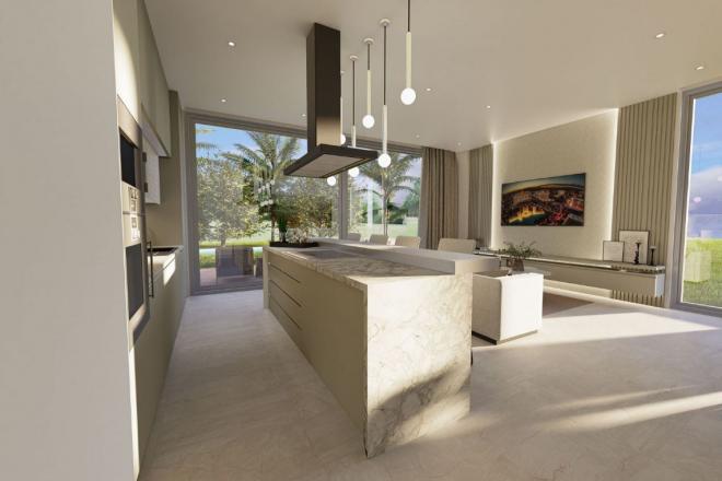 Вилла 4+1 с видом на море в Бодрум