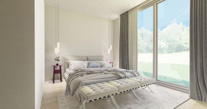 Вилла 4+1 с видом на море в Бодрум