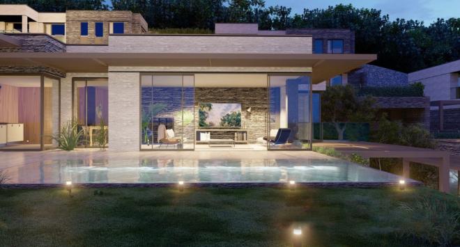 Вилла 4+1 с видом на море в Бодрум