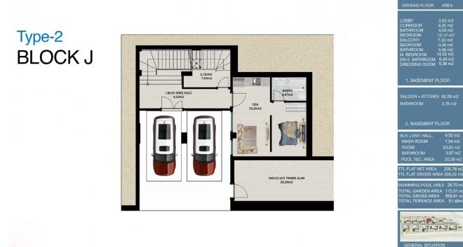 Вилла 5+2 с видом на море в Бодрум