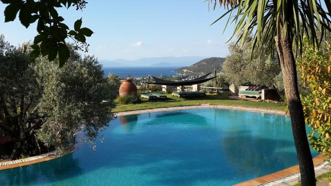 Вилла 12+5 с видом на море в Бодрум