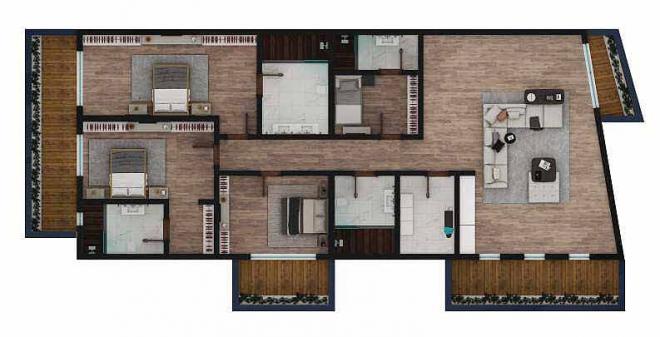 Вилла 4+2 в Бодрум