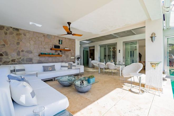 Вилла 5+1 с видом на море в Бодрум