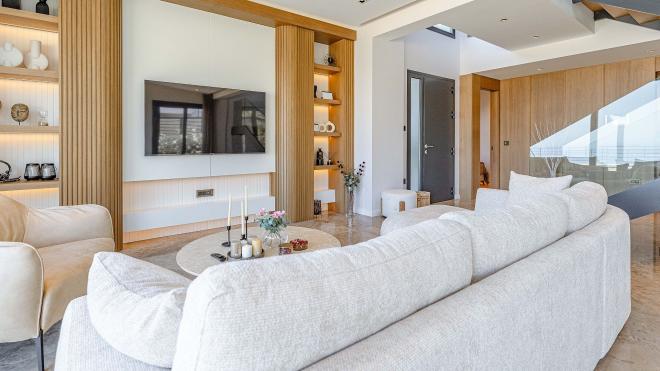 Вилла 5+1 с видом на море в Бодрум