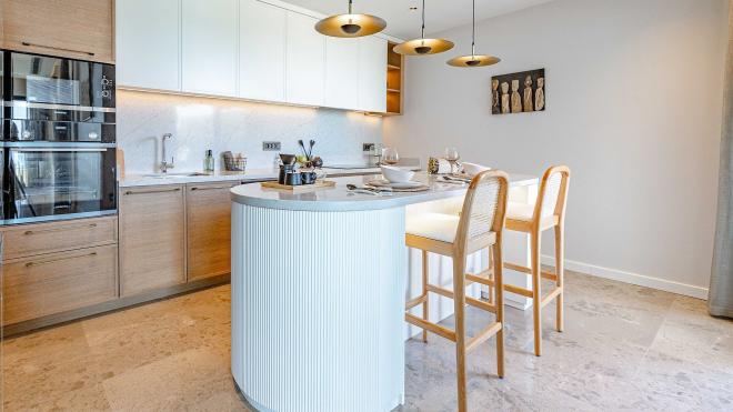 Вилла 5+1 с видом на море в Бодрум