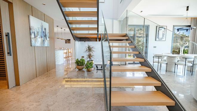 Вилла 5+1 с видом на море в Бодрум