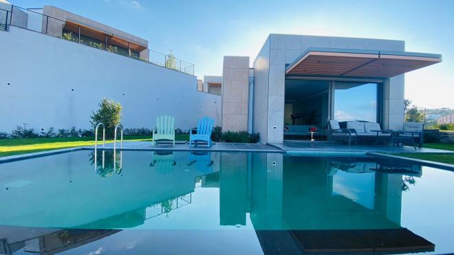 Вилла 5+1 с видом на море в Бодрум