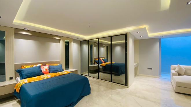 Вилла 5+1 с видом на море в Бодрум