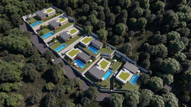 Вилла 4+1 с видом на море в Бодрум