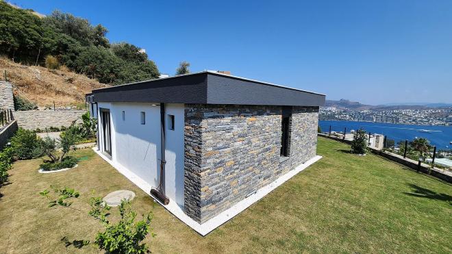 Вилла 4+1 с видом на море в Бодрум