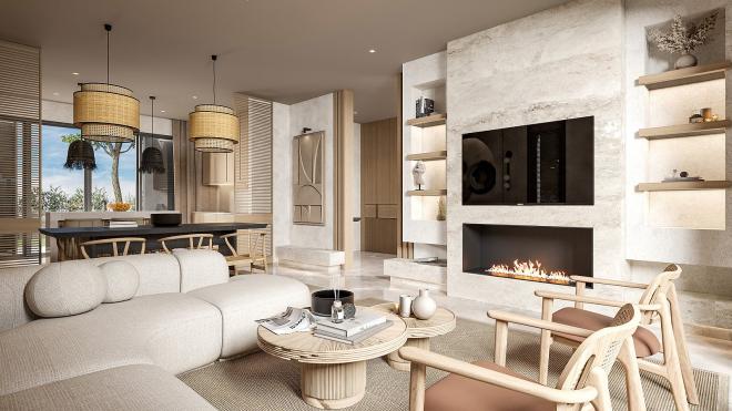 Вилла 6+2 с видом на море в Бодрум