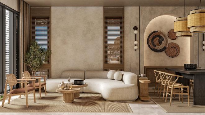 Вилла 6+2 с видом на море в Бодрум