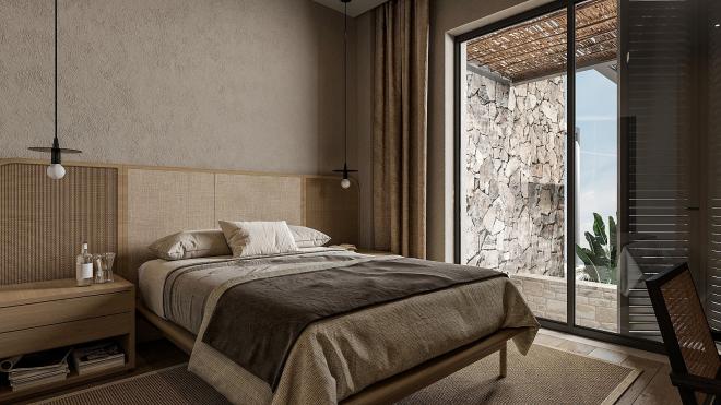 Вилла 6+2 с видом на море в Бодрум