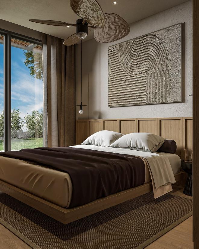 Вилла 6+2 с видом на море в Бодрум