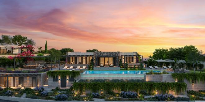 Вилла 6+2 с видом на море в Бодрум