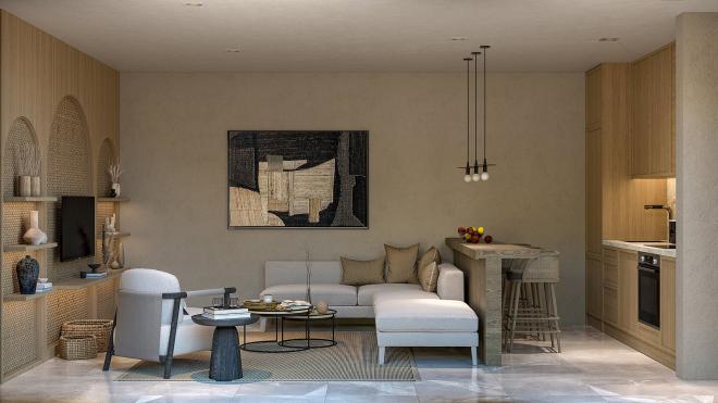 Вилла 6+2 с видом на море в Бодрум