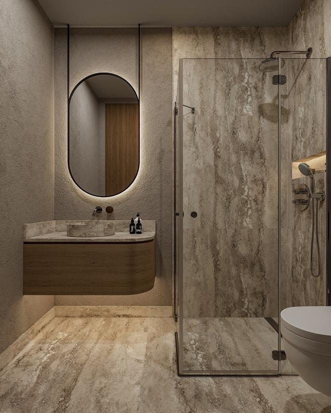 Вилла 6+2 с видом на море в Бодрум