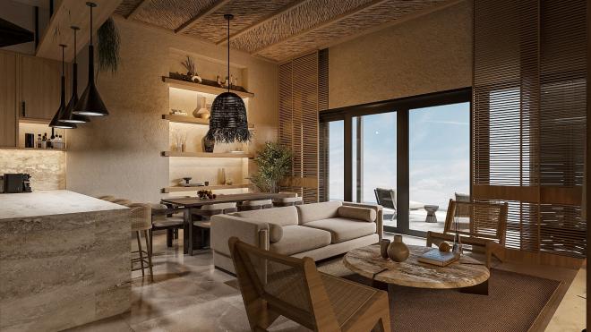 Вилла 6+2 с видом на море в Бодрум