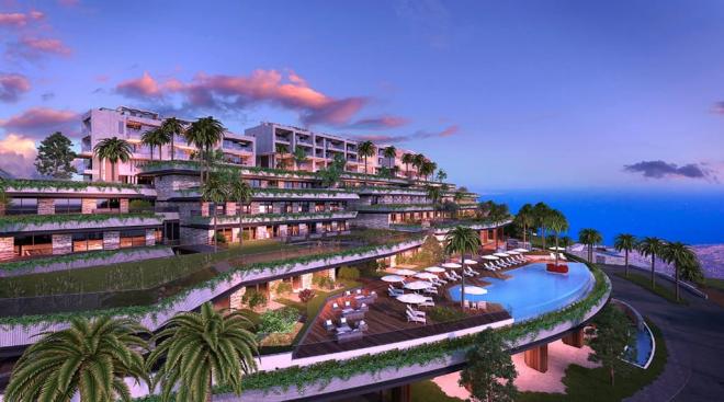 Квартира 2+1 с видом на море в Бодрум