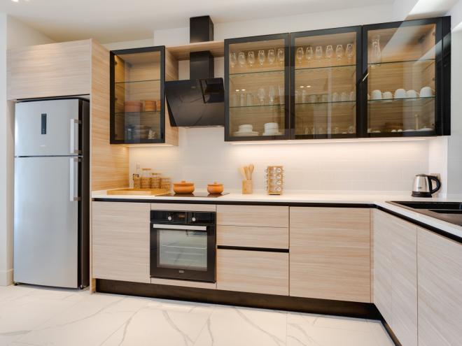 Квартира 2+1 с видом на море в Бодрум