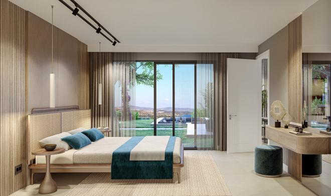 Вилла 5+1 с видом на море в Бодрум