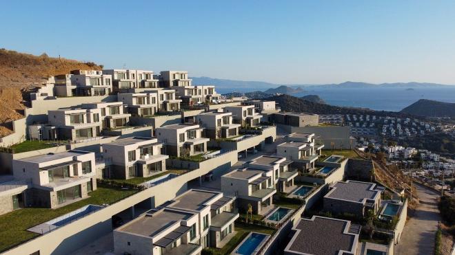 Вилла 4+1 с видом на море в Бодрум