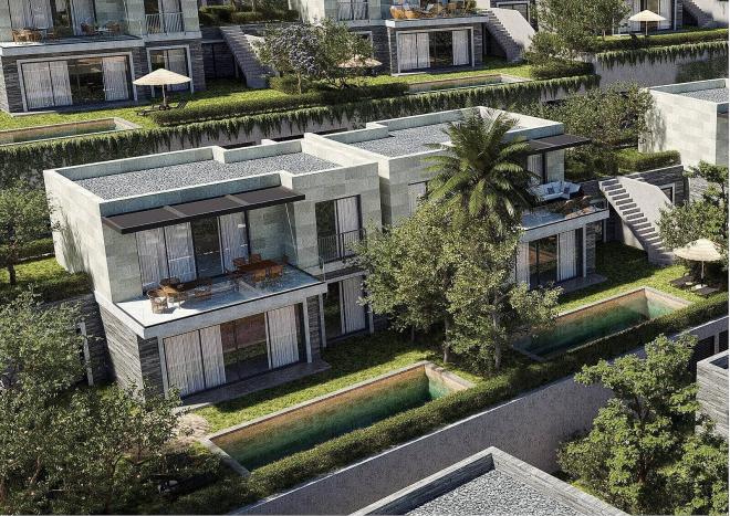 Вилла 4+1 с видом на море в Бодрум