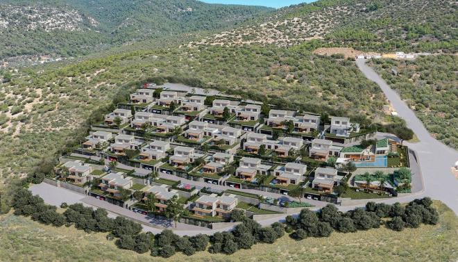 Квартира 2+1 с видом на море в Бодрум