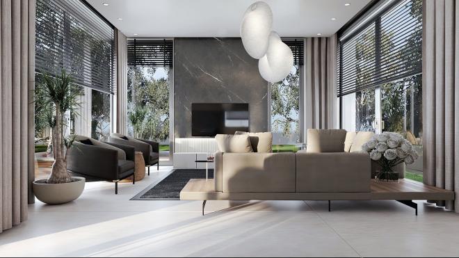 Квартира 3+1 с видом на море в Бодрум