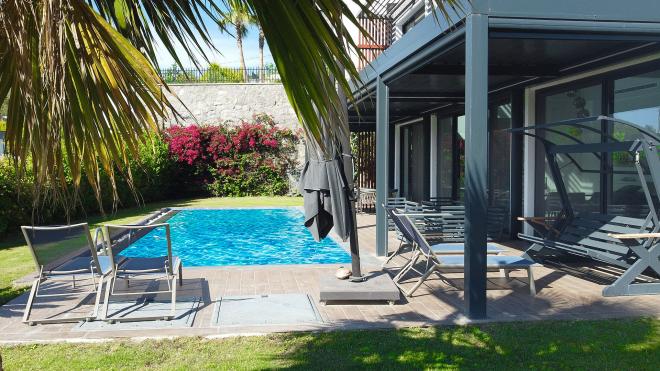 Вилла 5+1 с видом на море в Бодрум