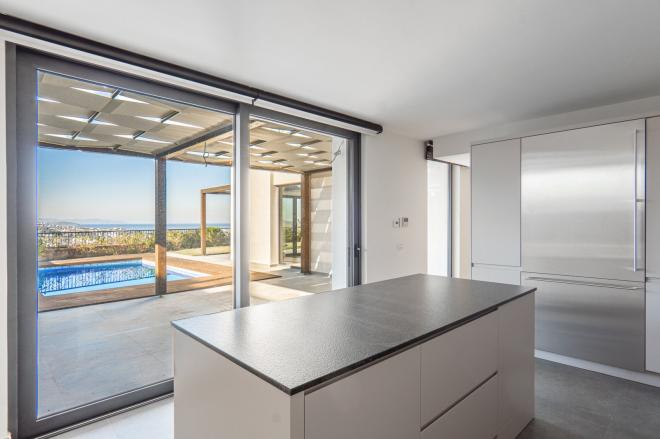 Вилла 6+1 с видом на море в Бодрум