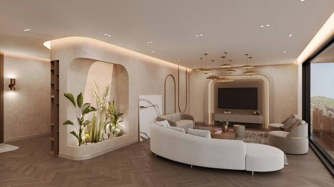 Вилла 5+2 с видом на море в Бодрум