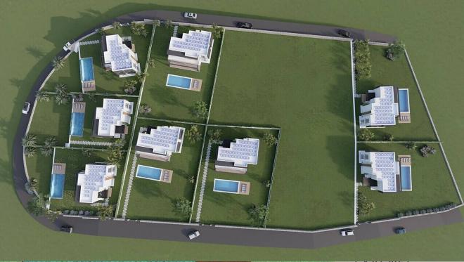 Вилла 5+1 с видом на море в Бодрум