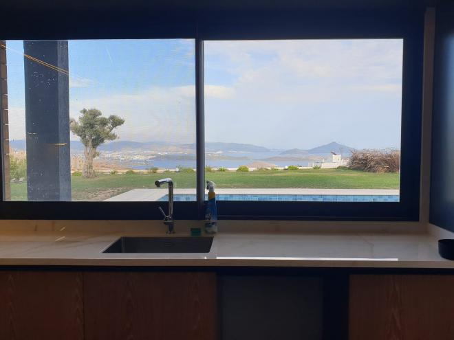 Вилла 5+1 с видом на море в Бодрум