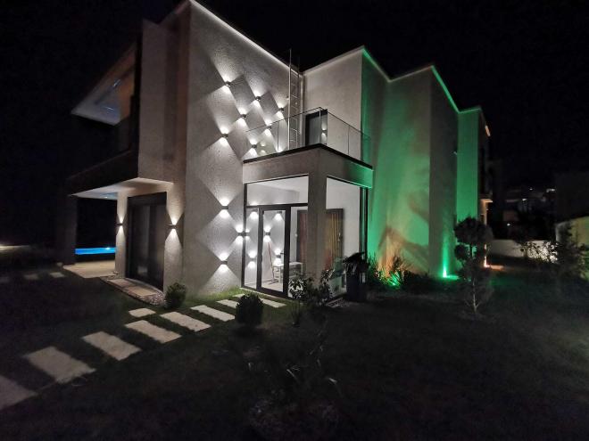 Вилла 5+1 с видом на море в Бодрум