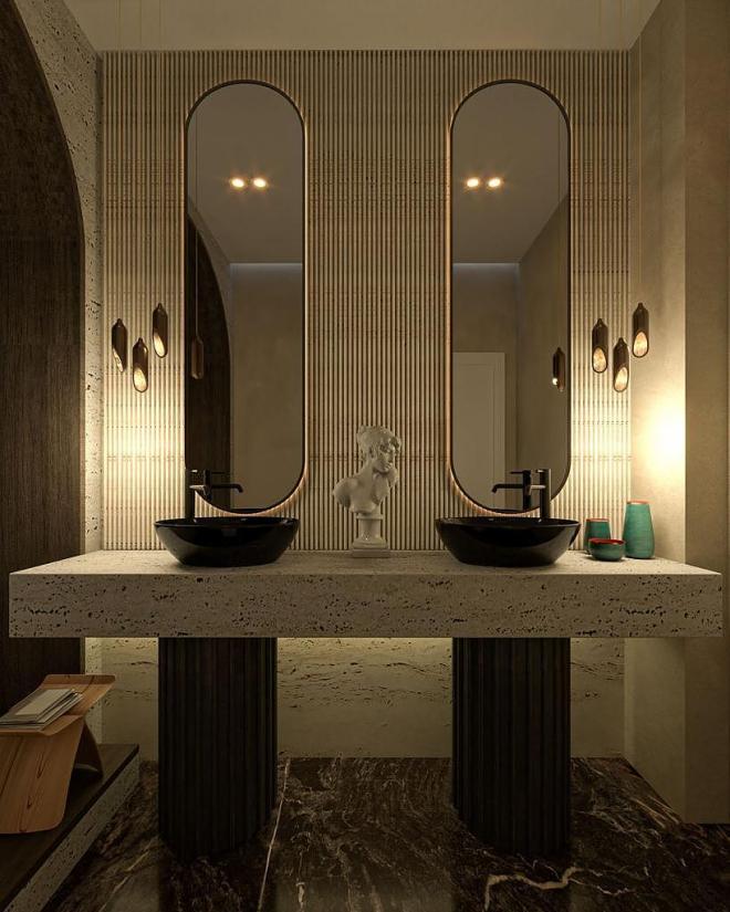 Вилла 4+1 с видом на море в Бодрум