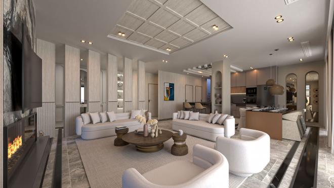 Вилла 4+1 с видом на море в Бодрум