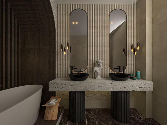 Вилла 4+1 с видом на море в Бодрум