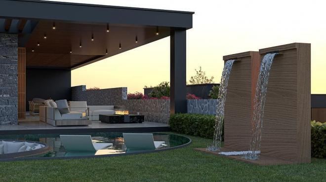 Вилла 4+1 с видом на море в Бодрум