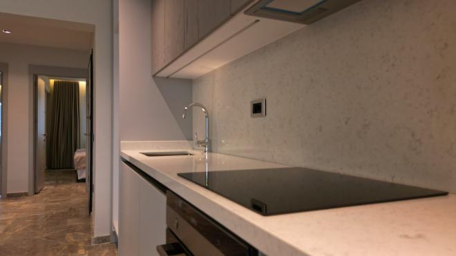 Квартира 1+1 с видом на море в Бодрум