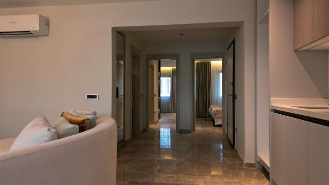 Квартира 2+1 с видом на море в Бодрум