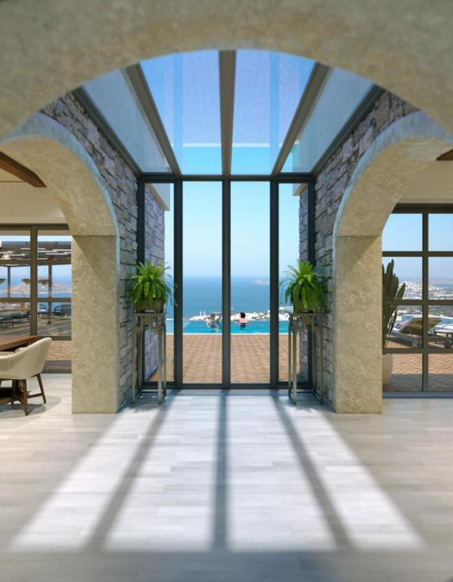 Вилла 4+3 с видом на море в Бодрум