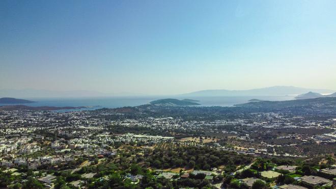 Вилла 7+2 с видом на море в Бодрум