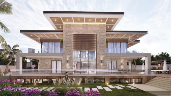 Вилла 5+1 с видом на море в Бодрум