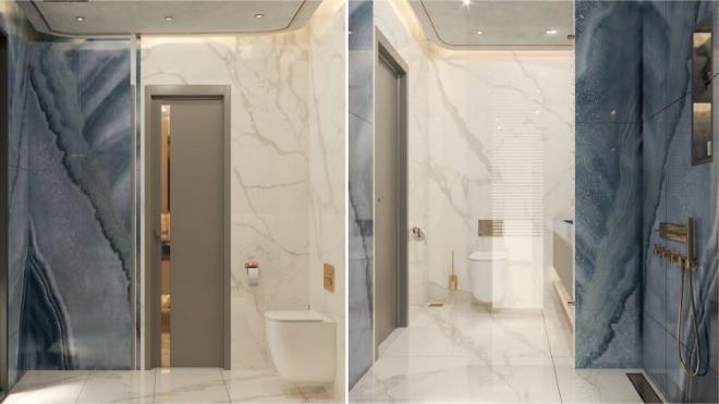 Вилла 5+1 с видом на море в Бодрум