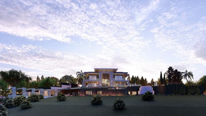 Вилла 5+1 с видом на море в Бодрум